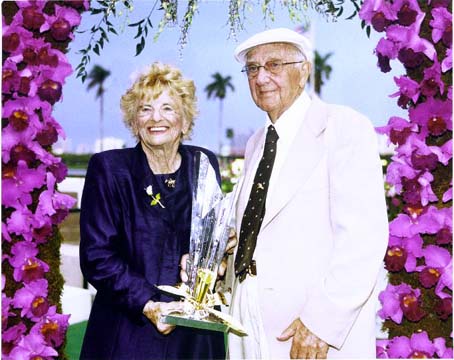 Elsie & Harold with Trophy